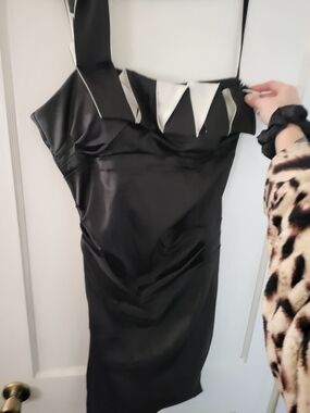 Besty and Adam vintage cocktail dress new with tag black white